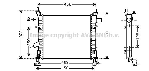 AVA QUALITY COOLING Радиатор, охлаждение двигателя FD2373